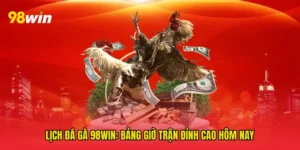 Lịch Đá Gà 98win: Bảng Giờ Trận Đỉnh Cao Hôm Nay